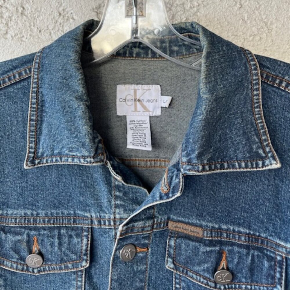 Vintage 90s Calvin Klein Denim Jacket - Picture 3 of 3
